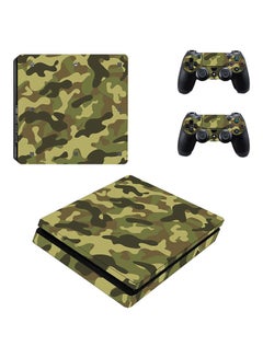 Buy 4-Piece Camouflage Themed Console And Controller Sticker For PlayStation 4 in Egypt