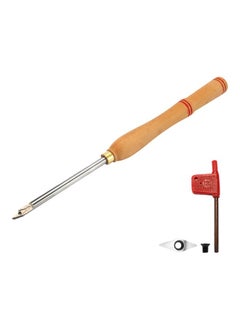 Buy Wood Turning Tool With Accessories Beige/Silver/Red in Saudi Arabia