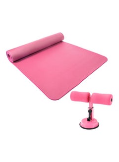 Buy 2-Piece Yoga Mat Set Yoga Mat (72x24x0.4), Sit-Up Assistant Device (10.75x4.72)inch in UAE