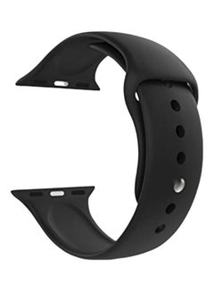 Buy Replacement Band For Apple Watch 7/6/SE/5/4 45/44/42mm Black in UAE