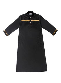 Buy Pack Of 52 Long Sleeves Kandora Black/Yellow in UAE