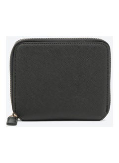 Buy Zipper Closure Multipurpose Wallet Black in UAE