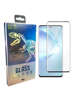 Buy Tempered Glass Screen Protector For Samsung Galaxy S20 Ultra Clear/Black in Saudi Arabia