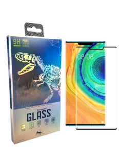 Buy Pro Plus Tempered Glass Screen Protector For Huawei Mate 30 Pro Black/Clear in UAE