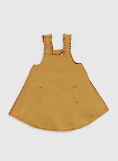 Buy Gabardine Dress Yellow in Saudi Arabia