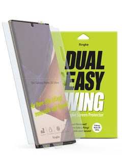 Buy Pack Of 2 Dual Easy Film Case Friendly Protective Film For Samsung Galaxy Note 20 Ultra Clear in Saudi Arabia