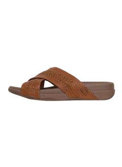 Buy Casual Slip-On Sandals Brown in UAE