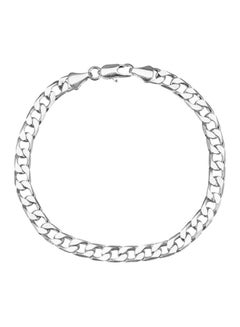 Plated 925 Silver Chain Bracelet Simple Men and Women Bracelet 