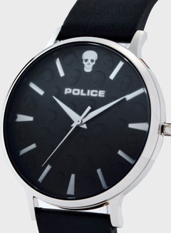 Shop Police Men S Leather Analog Wrist Watch P js 02 Online In Dubai Abu Dhabi And All Uae