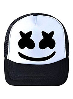 Buy DJ Marshmello Designed Trucker Cap Black/White in UAE