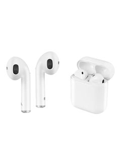 اشتري I8X Bluetooth In-Ear Earphones With Charging Box White في السعودية