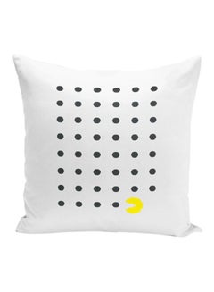 اشتري Pacman Game Retro Throw Pillow With Stuffing أبيض 16x16 بوصة في الامارات