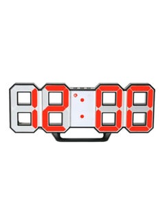 Buy Multifunctional Large LED Digital Alarm Wall Clock Red in UAE