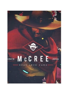 Buy Overwatch Printed Metal Plate Poster Multicolour 15x20centimeter in UAE