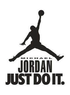 Buy Micheal Jordan Quote Wall Sticker Black 70x90centimeter in UAE