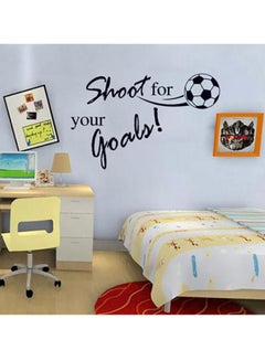 Buy Football Quote Wall Decal Black 80x50cm in UAE