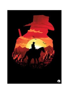 Buy Video Game Red Dead Redemption Metal Plate Poster Multicolour 15x20cm in UAE