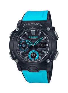 Buy Men's Round Shape Resin Band Analog & Digital Wrist Watch 49 mm - Blue - GA-2000-1A2 in UAE