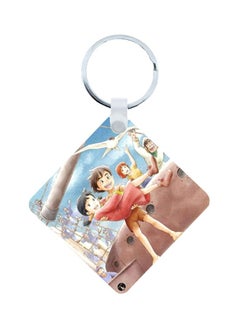 Buy Adnan And Lina Wooden Keychain in UAE