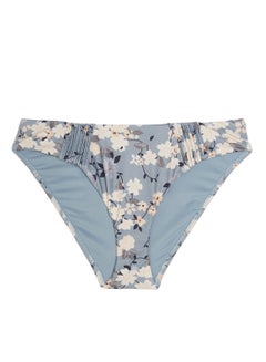 Buy Floral Print Bikini Bottom Grey in Saudi Arabia