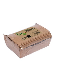 اشتري 6-Piece Kraft Paper Food Box بني 180x12x50ملليمتر في الامارات