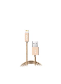 Buy Lightning Port Data Sync And Charging Cable Gold in UAE