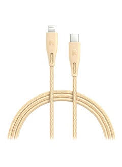 Buy Type-C To Lightning Data Sync Charging Cable Gold in Saudi Arabia