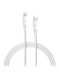 Buy Type-C To Lightning Data Sync Charging Cable White in Saudi Arabia
