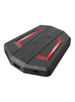 Buy Portable P6 Keyboard And Mouse Adapter With Colour Breathing Light Black/Light/Red/Yellow in UAE