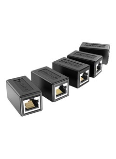 Buy 5-Piece Cat.6 FTP Keystone Jack Coupler Black in UAE