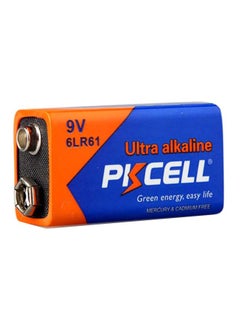 Buy 1- Piece 9V Ultra Alkaline Battery Extra Heavy Duty Blue/Orange in UAE