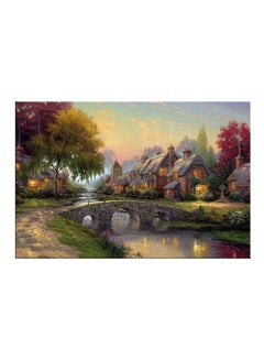 Buy Scenic City Landscape Painting Multicolour 30x45cm in Egypt