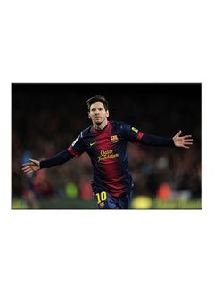 Buy Messi Canvas Painting Multicolour 30x45cm in Egypt