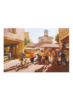 Buy Decorative Canvas People Painting Multicolour 30x45cm in Egypt