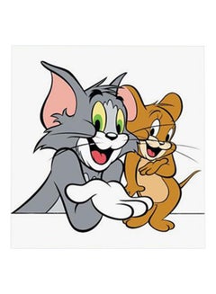 Buy Tom And Jerry MDF Wall Art Multicolour 30x0.5x30cm in UAE