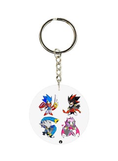 Buy Double Sided Sonic Printed Keychain in UAE