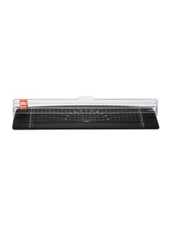 Buy Portable Paper Trimmer Black/Clear/Orange in UAE