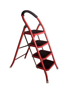 Buy 4-Step Portable Ladder Red/Black 170x45x40cm in UAE