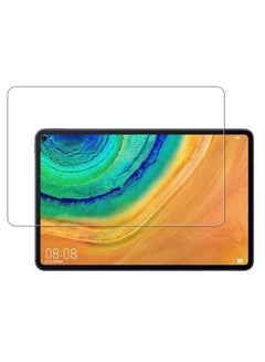 Buy Premium Quality Scratch Proof Tempered Glass Protector For Huawei MatePad 10.8-Inch Clear in Saudi Arabia