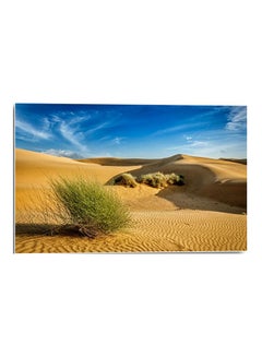 Buy Desert Printed Wall Art Brown/Blue/Green 52x80cm in Egypt