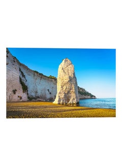 Buy Beach Themed Printed Wall Art Blue/White/Yellow 52x80cm in Egypt