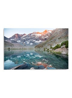 Buy Nature Themed Wall Poster Blue/Beige/Green 52x80cm in Egypt