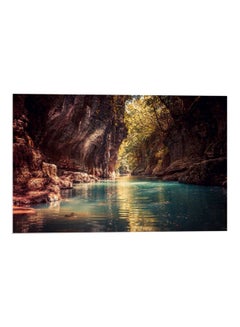 Buy Nature Printed Wall Art Brown/Green/Blue 52x80cm in Egypt