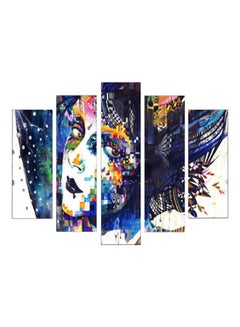 Buy 5-Piece Woman Themed Wall Painting Set Multicolour in Egypt