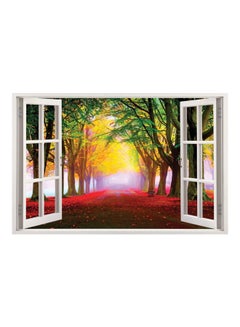 Buy Nature Themed Wall Sticker Yellow/Green/Red 100x65cm in Egypt