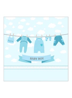 Buy Baby Boy Themed Canvas Wall Painting Without Frame Blue/White/Black 30x20cm in Egypt