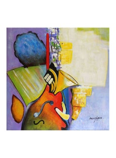 Buy Contemporary Themed Decorative Wall Painting With Frame Multicolour 40x40cm in Egypt