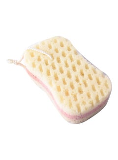 Buy Foam Bath Sponge Yellow/Pink 20x10x6cm in Saudi Arabia