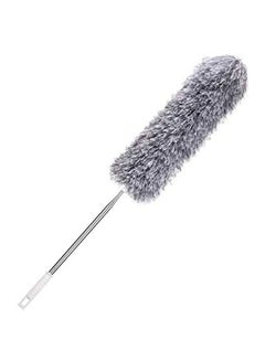 Buy Microfiber Duster With Extension Pole And Protective Head Cap Grey 100inch in Egypt