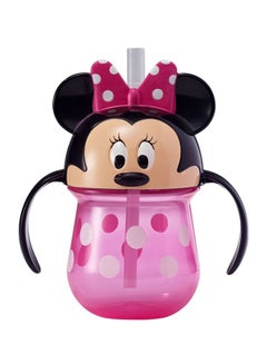 Buy Disney Minnie Mouse Straw Cup With Handles, 7oz - Multicolour in UAE